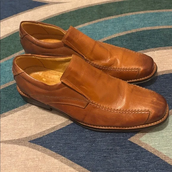 Sandro Moscoloni Brown Leather Shoes Loafers Tan Sandro Moscoloni Brown/Tan Perry Men main image 2
